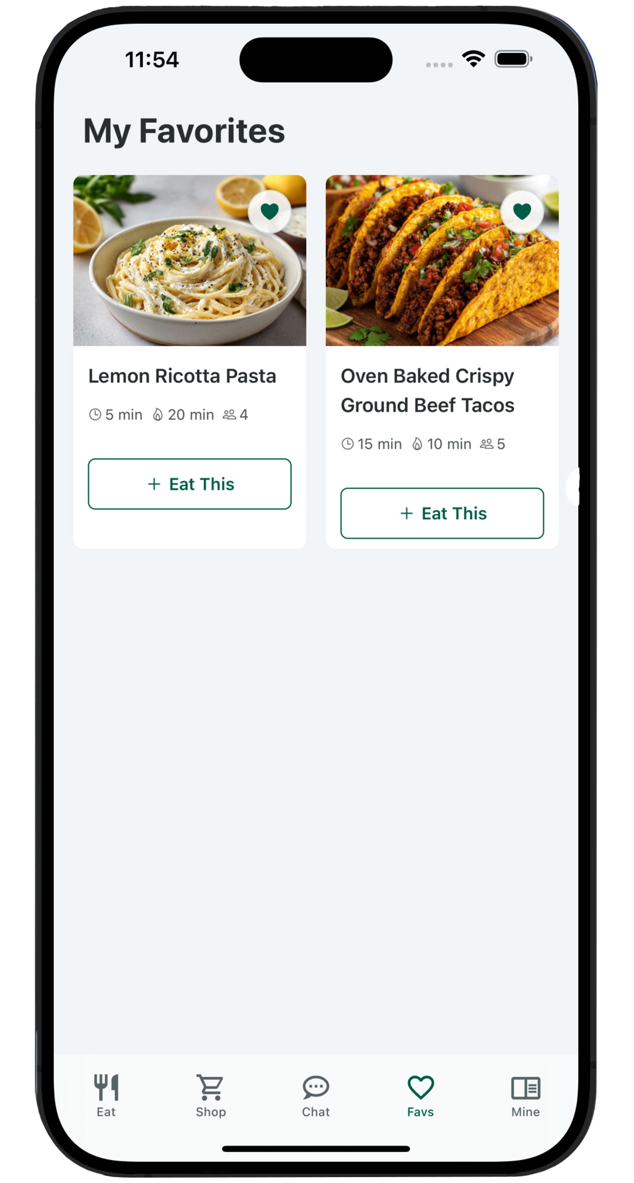 MenuMaker app - Save the best for later